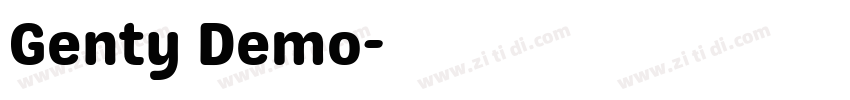 Genty Demo字体转换